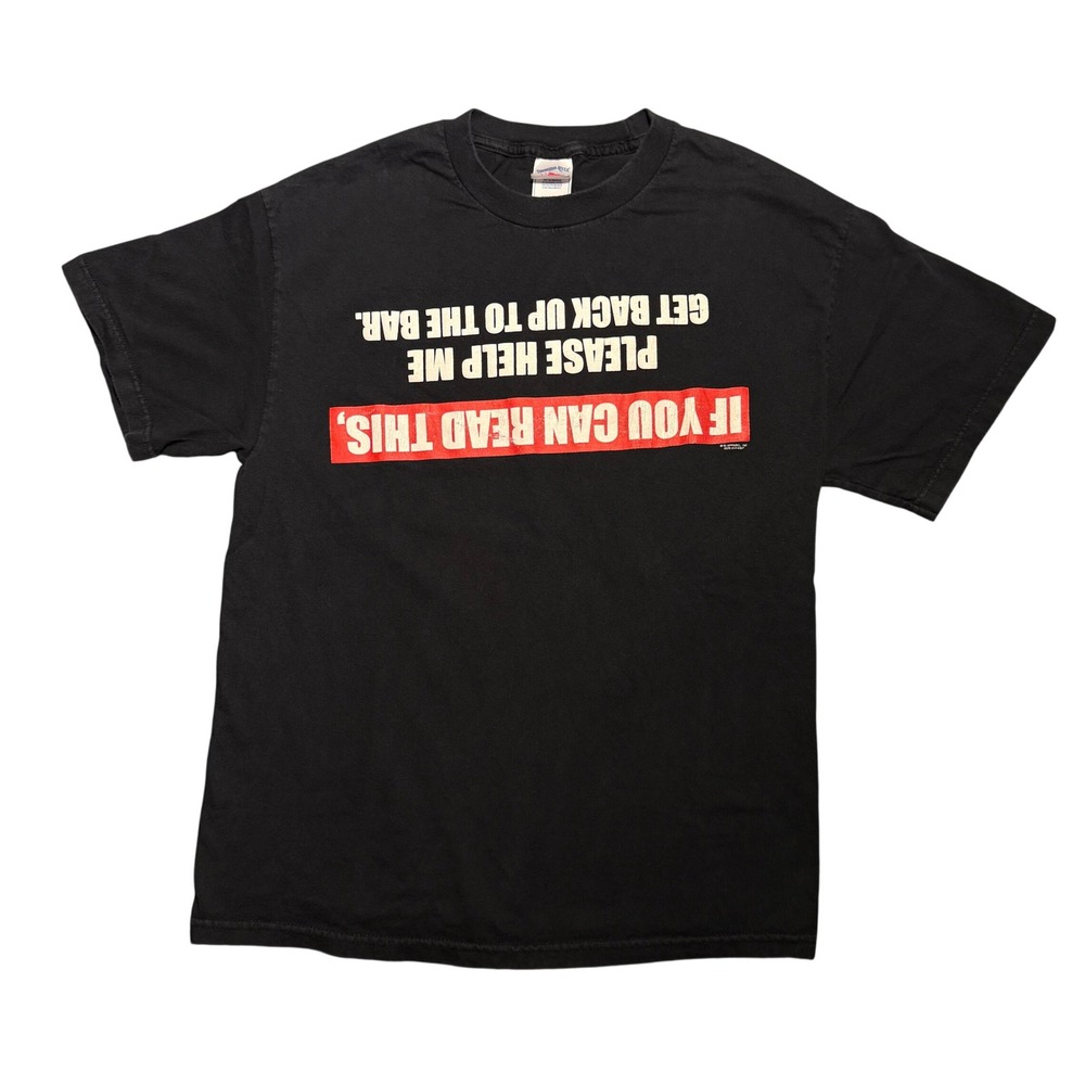 Vintage Humor If You Can Read This Bar Shirt L